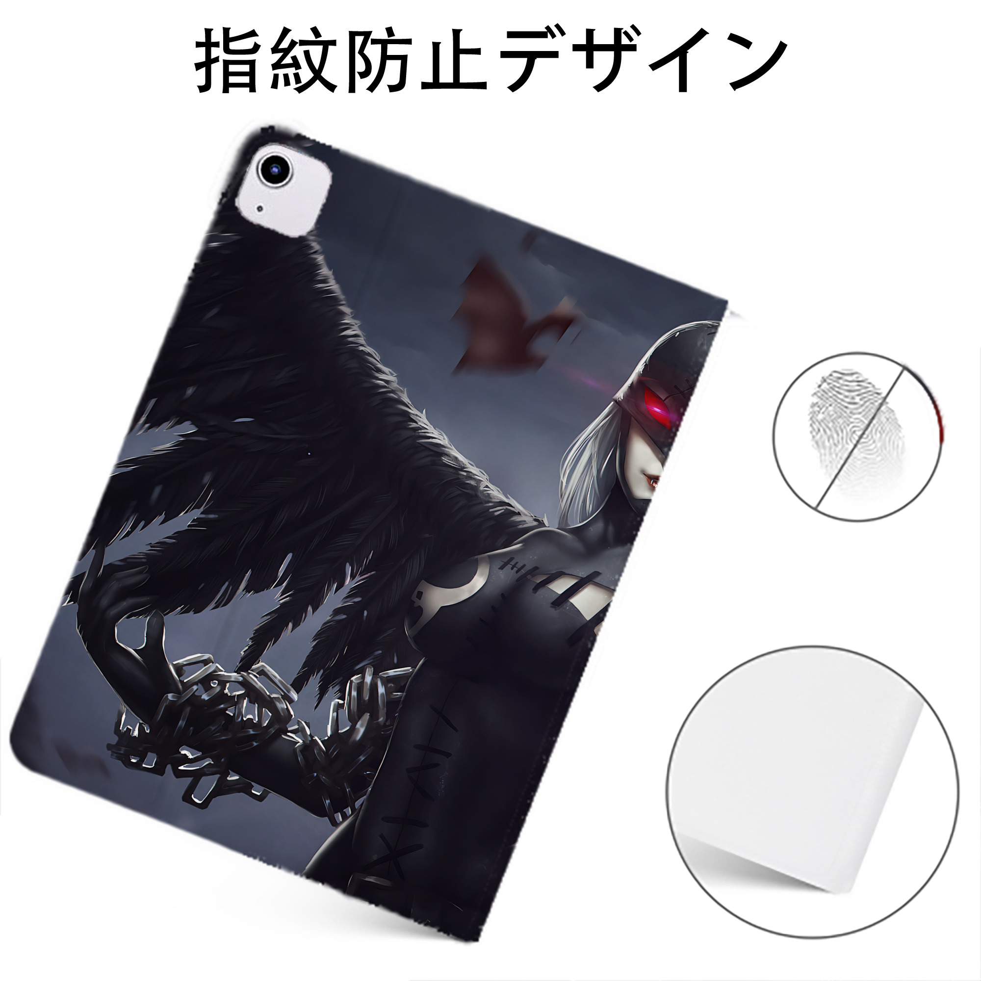 （画像用） Digimon デジタルモンスター/デジモン IPadケース ペンホルダー付き ブックスタイルデザイン